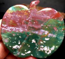 48g WOW Natural Apple Sea jade Ocean Jasper Quartz Apple Crystal Healing q507 picture