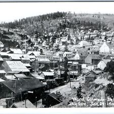 c1960s Ward, Colo 1900 Repro RPPC Birds Eye Real Photo Before Fire Postcard A170 picture