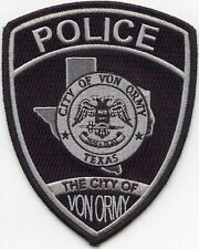 VON ORMY TEXAS subdued POLICE PATCH picture