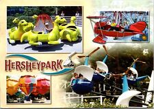 Hershey park Rides Landscape Trailblazer Sea Lion Chrome Postcard WOB Posted  picture