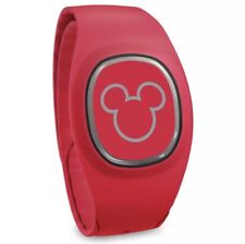 Disney World Parks Red Mickey Magicband+ Plus Solid Color Unlinked - NEW picture