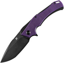 Kansept Knives Mini Hellx Pocket Knife Linerlock Pur/Black G10 Folding D2 2008A6 picture