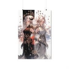 Gemini Horoscope Anime Women Premium Matte Vertical Posters picture
