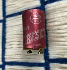 VINTAGE Duro-Test FS-2 FLUORESCENT light bulb STARTER for 14w 15w 20w reset type picture