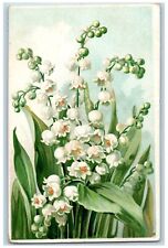Lone Rock Wisconsin WI Postcard Birthday Greetings Lily Flowers Tuck c1910's picture
