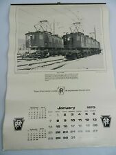 Vintage 1973 Pennsylvania Railroad Wall Calendar Right At Home Complete PRR PA picture