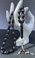 Natural Antique Black Coral, Prayer Beads, Rosary Yusr Saudi Arabia Coral picture
