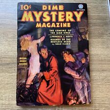 Dime Mystery September 1936 Complete Vintage Pulp Magazine Fine picture