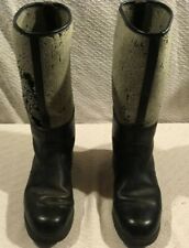 RARE EAST GERMAN FRONT WINTER BLACK FELT PANZER WEHRMACHT MARCHING BOOTS picture
