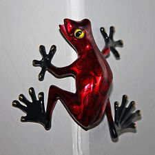 BRONZE FROG FIGURINES STATUE /COLOR OF LIVE FROGS / ART picture
