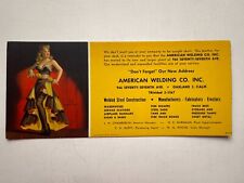 1940-50's Pinup Girl Advertising Blotter -Latin Cha Cha Cha Dancer Girl  B picture