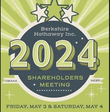 2024 BERKSHIRE HATHAWAY ANNUAL SHAREHOLDER MEETING Ticket PASS Warren Buffett picture
