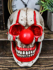Halloween Creepy Red Nose IT Jester Clown Harlequin Joker Skull Figurine 5