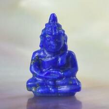 Sculpture of the Buddha Natural Blue Lapis Lazuli Gemstone Carving 0.47 cts picture