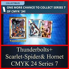 THUNDERBOLTS+SCARLET-SPIDER&HORNET-CMYK 24 S7 10 CARD SET-TOPPS MARVEL COLLECT picture