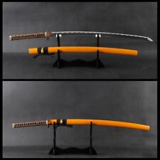 Handmade Japanese Katana Samurai sword 1060 Carbon Steel Sharp Blade Full Tang picture