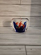 Murano Art Glass - Block Fish Aquarium - 2.5