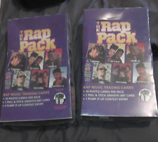 lot of 2 new factory sealed boxes the rap pack hip hop stars music trading cards picture