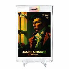 JAMES MONROE Card 2023 GleeBeeCo Holo Figures #JMFF Rare *GOLD* Encased 1/1 picture
