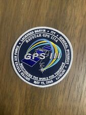 GPS III Satellite NAVSTAR USAF Iron On Patch Logo 4” Rare 2008 Lockheed Martin picture