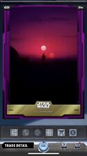 EPIC PURPLE-SETTING SUN CTI ILLUSTRATED WAVE 14 WK 3-TOPPS STAR WARS CARD TRADER picture