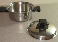 HEALTH CRAFT 1.5 Qt SAUCEPAN Stock Pot w/VENTED LID 5-Ply Nicromium Surgical S.S picture