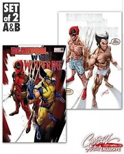 Deadpool vs Wolverine WWIII 1 J Scott Campbell 2 Variant Set A B W/ COA NM RARE picture