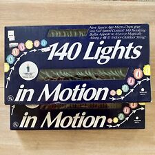 Vintage Lot Of 2 Christmas Lights 140 In Motion NOS 48' Indoor/Outdoor Sprouse picture