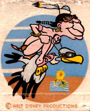 Vintage Walt Disney US Naval Air Station Olathe Kansas Matchbook Postcard picture