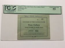 1959 President Dwight David Eisenhower State of the Union Press Pass PCGS 55 picture