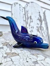 Glass Tobacco Smoking Pipe Dolphin Pipe, HP201 picture