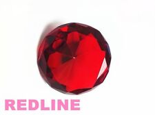 Round Crystal Diamond Paperweight Decor Red (2.25'' / 60 mm)  picture