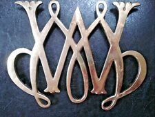 Vintage Solid Brass Williamsburg Virginia Metal Crafters William & Mary CW10-11 picture