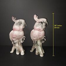 Vintage Cockatoos Porcelain Figurines From Ball Brothers 1940's ( Set Of 2 ) picture