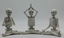 Pacific Giftware PT Yoga Skeletons Statues Set of 3 picture