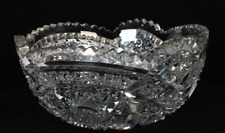 Antique American brilliant Cut Crystal Bowl Early 1900's picture