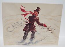 1947 Vintage Scrooge Christmas Card National Printing Thomsonville, Connecticut picture