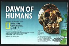 1997-2 February DAWN OF HUMANS National Geographic Map Education Evolution B (Q) picture