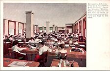 NYC Metropolitan Life Womens Actuarial Home Office Interior c1905 postcard IP10 picture