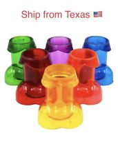 Penis Shaped Shot Glass Cup Bachelorette Cocktail Party Drinking Night - 6 PACK picture