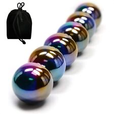 8 Piece Hematite Magnetic 25mm Rainbow  Strong Magnets Balls with Bag picture
