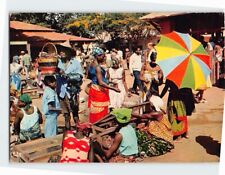 Postcard African Market Africa picture