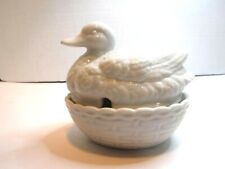 Otagiri White Porcelain Nesting Duck Jelly Jam Condiment Dish 4