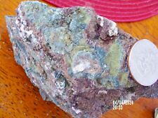 Turquoise & Copper in Quartz Copper Basin, Lander County Nevada Gems 1.5lbs picture