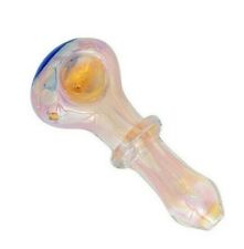 Buy 1 Get 1 50% Off 4.5″ PREMIUM Glass Spoon Pipe Tobacco Smoking Bowl Gold Fume picture