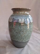Partial Glossy Glazed Studio Art Stoneware Vase Signed “Jon Graham 2008” picture
