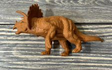 2006 Brown Triceratops Dinosaur Figure Figurine Toy 6” picture