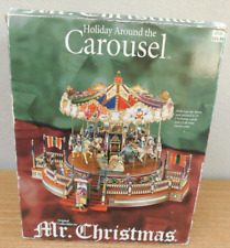 Vintage Mr. Christmas Holiday Around The Carousel Plays 30 Songs Tested Works picture