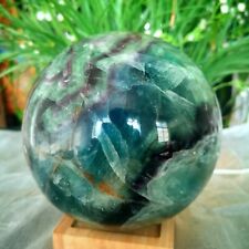 9.24LB Polishing and restoration of natural colored fluorite crystal ball  4200g picture
