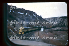 R DUPLICATE SLIDE - D&RGW Rio Grande 5514 FT Freigth Meet from Cab picture